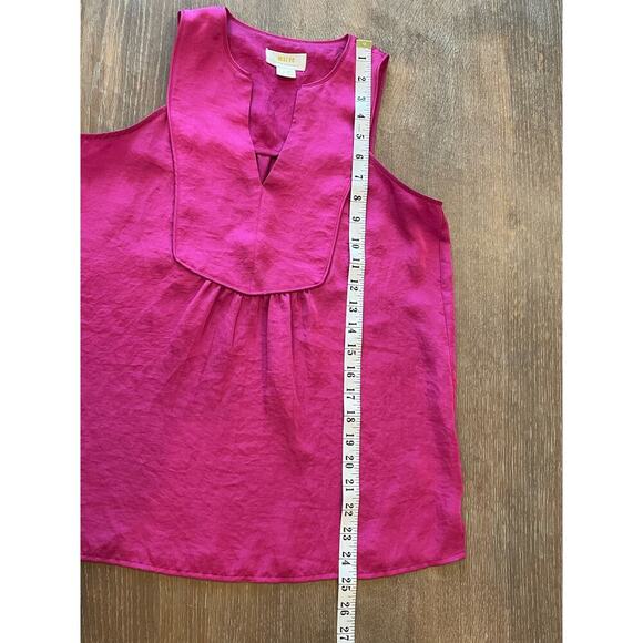 MAEVE by Anthropologie Fushia Pink Tank Blouse Shirt Women's size 0 - Picture 2 of 10